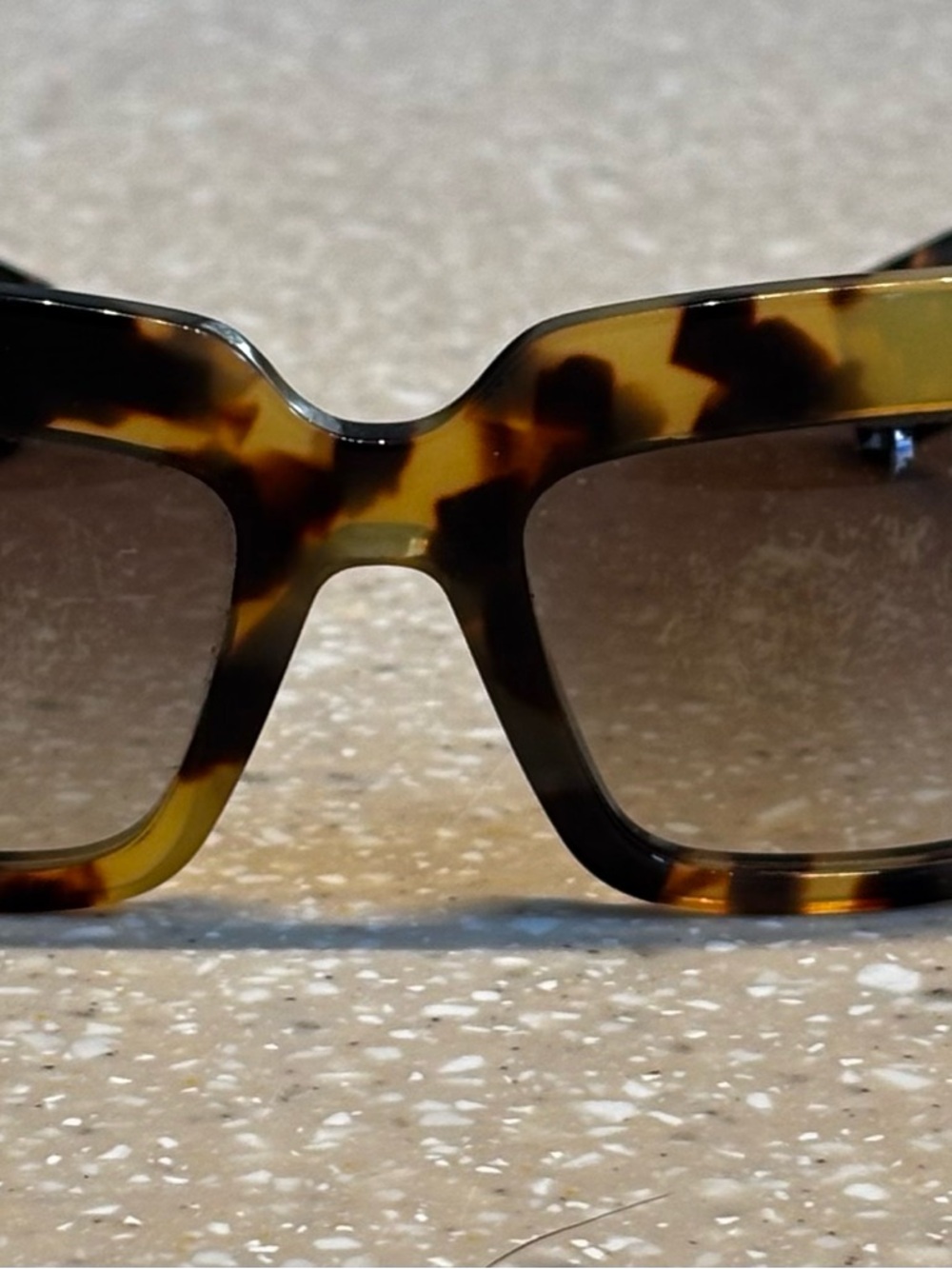 Prada Women’s Tortoise Acetate Sunglasses in Brown and Amber - Picture 9 of 10